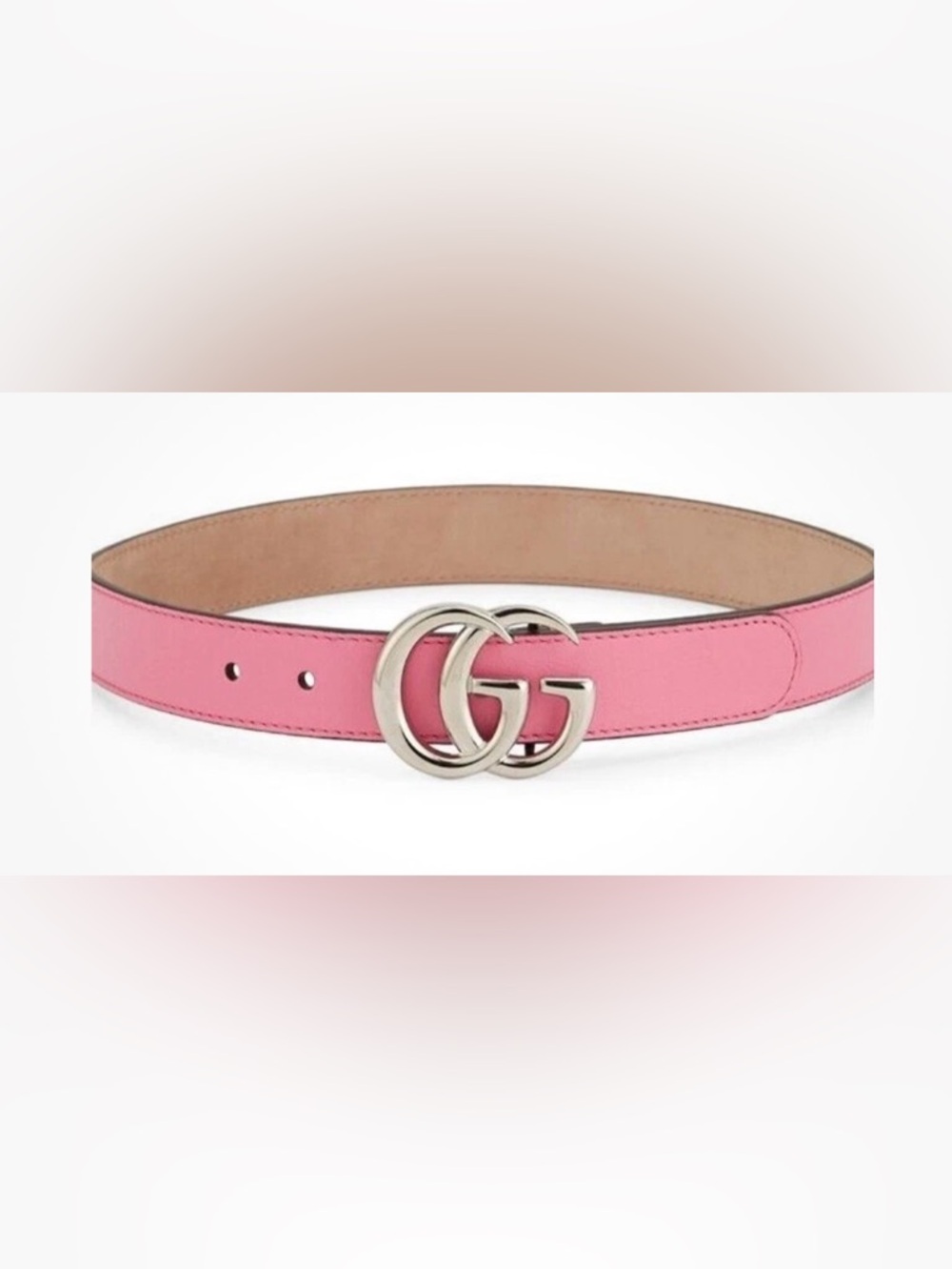 New Gucci Girls Pink GG Belt